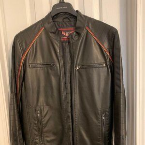 Street Legal Black Leather Jacket, Size Small